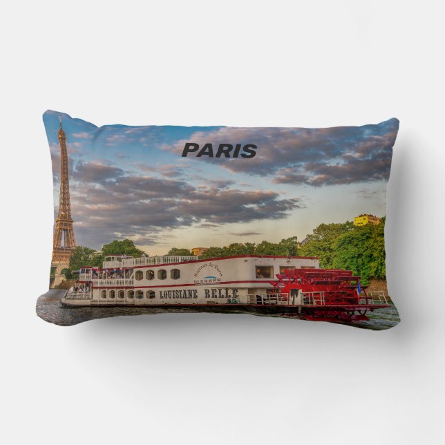 Paris - France Lumbar Cushion (Front)