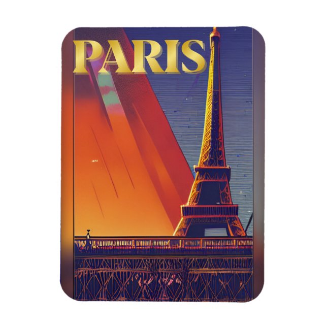 Paris France  Magnet (Vertical)
