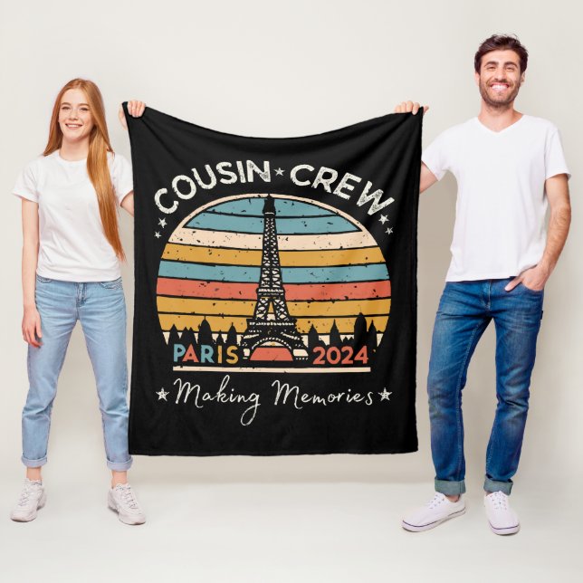 Paris France Making Memories 2024 Fleece Blanket (In Situ)