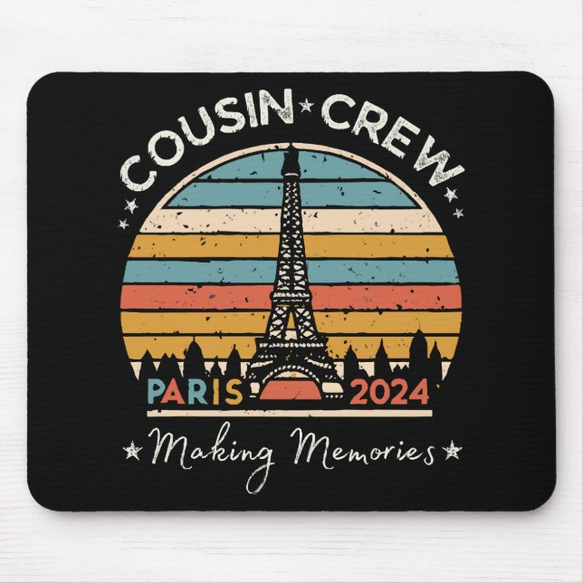 Paris France Making Memories 2024 Mouse Pad (Front)