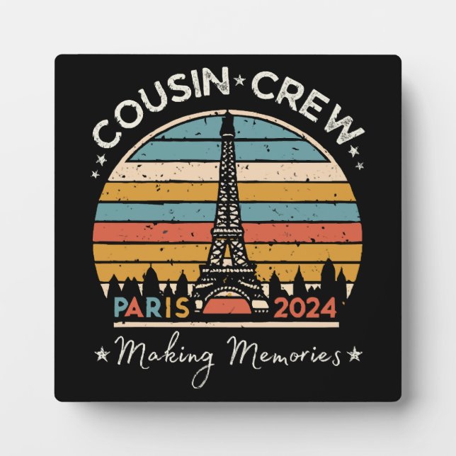 Paris France Making Memories 2024 Plaque (Front)