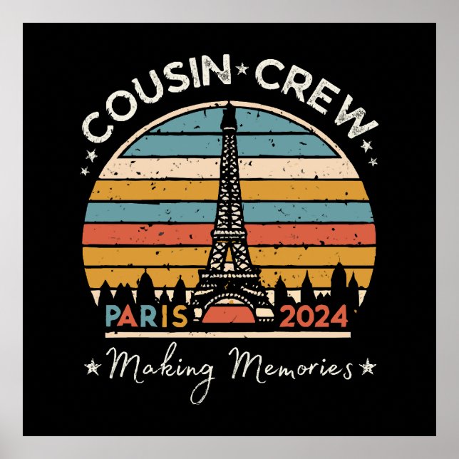 Paris France Making Memories 2024 Poster (Front)