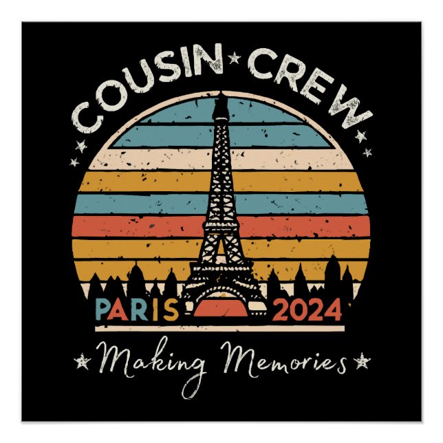 Paris France Making Memories 2024 Poster (Front)