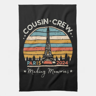 Paris France Making Memories 2024 Tea Towel