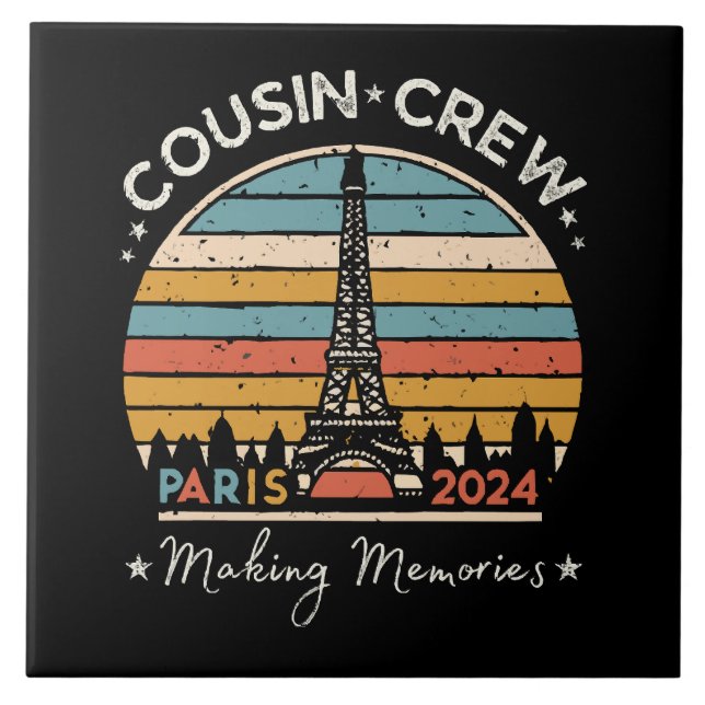 Paris France Making Memories 2024 Tile (Front)