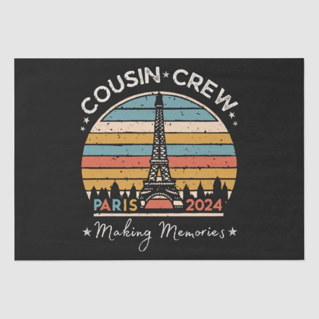 Paris France Making Memories 2024 Tissue Paper (Front)