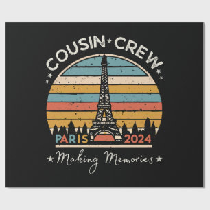 Paris France Making Memories 2024 Wrapping Paper