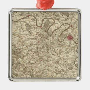 Paris France Metal Tree Decoration