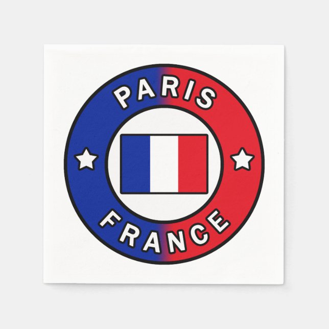 Paris France Napkin (Front)