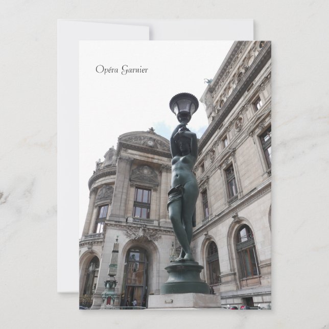 Paris. France. Palais Garnier Invitation (Front)