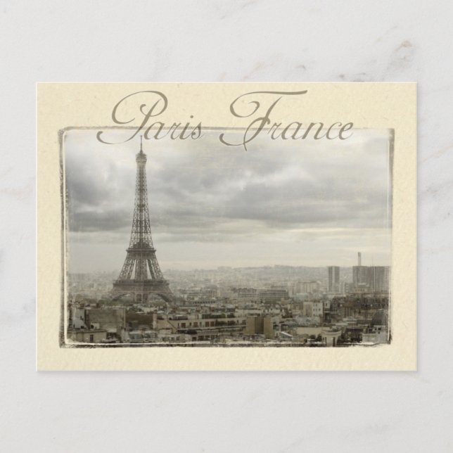 paris france postcard (Front)