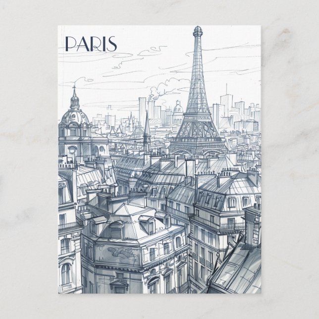 Paris France Postcard (Front)