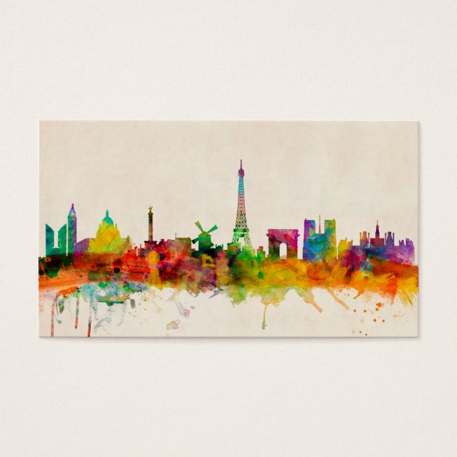 Paris France Skyline Cityscape (Front)
