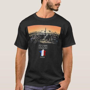 paris france Skyline Vacation Souvenir city T-Shirt