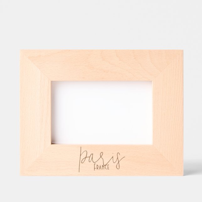Paris, France Souvenir Etched Frames (Front)