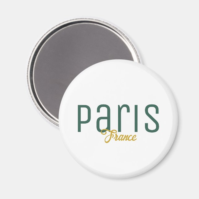 Paris, France Souvenir Magnet (Front/Back)