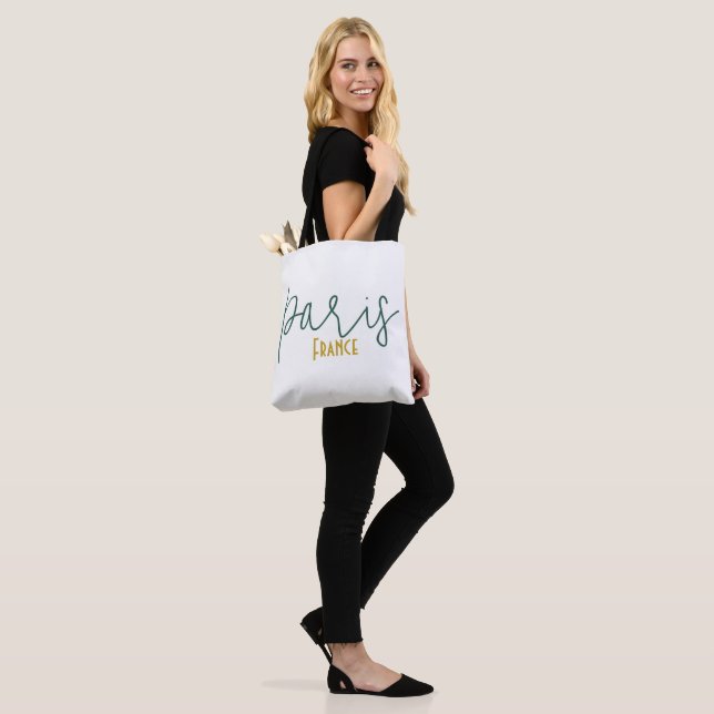 Paris, France Souvenir Tote Bag (On Model)