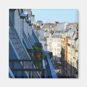 Paris France streets from a roof top Magnet