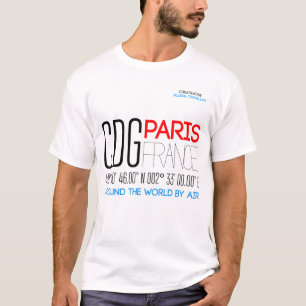 Paris, France Text Art T-Shirt