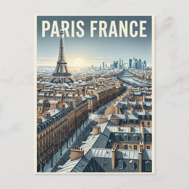 Paris France Travel  Postcard (Front)
