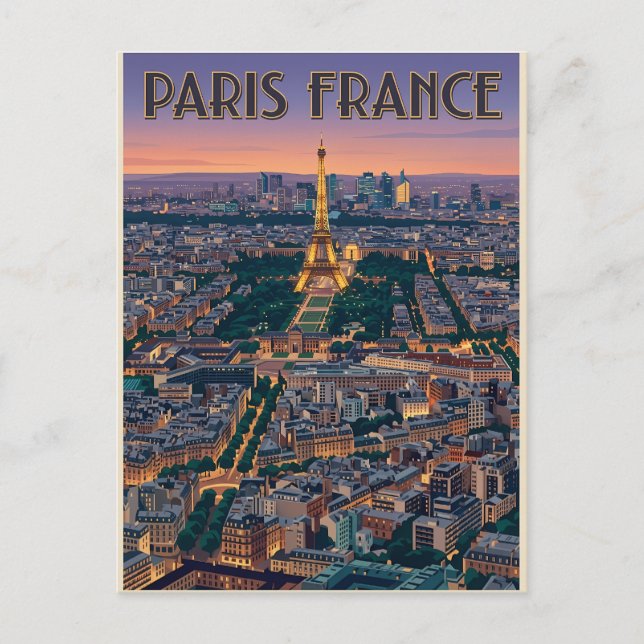 Paris France Travel  Postcard (Front)