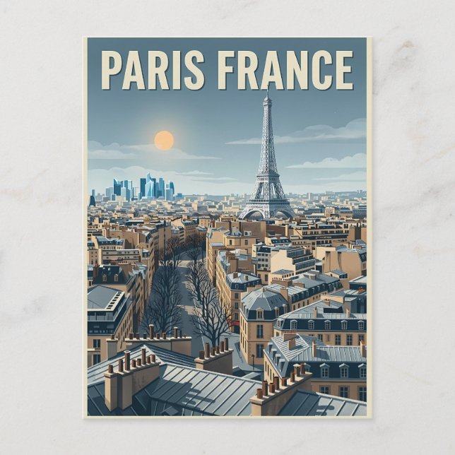 Paris France Travel  Postcard (Front)