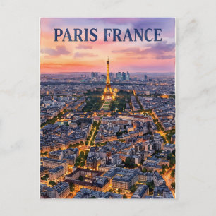Paris France Travel Postcard
