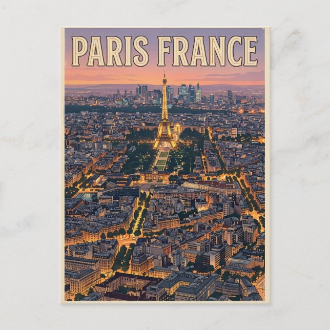 Paris France Travel  Postcard (Front)