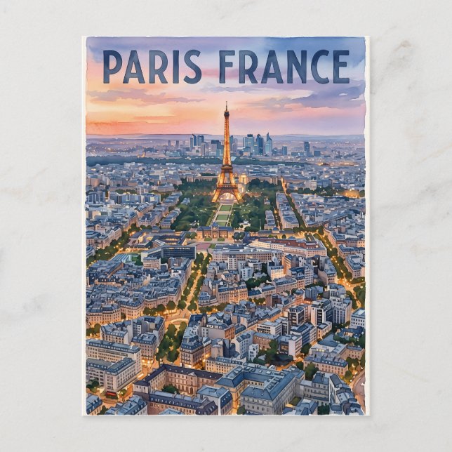 Paris France Travel  Postcard (Front)