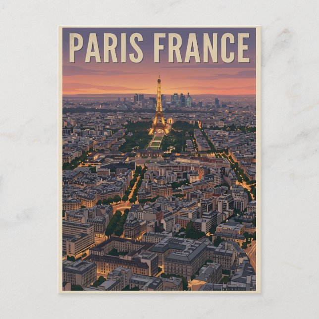 Paris France Travel  Postcard (Front)