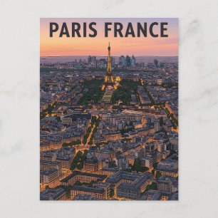 Paris France Travel Postcard