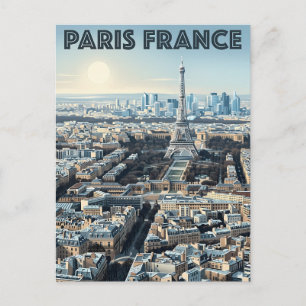 Paris France Travel Postcard