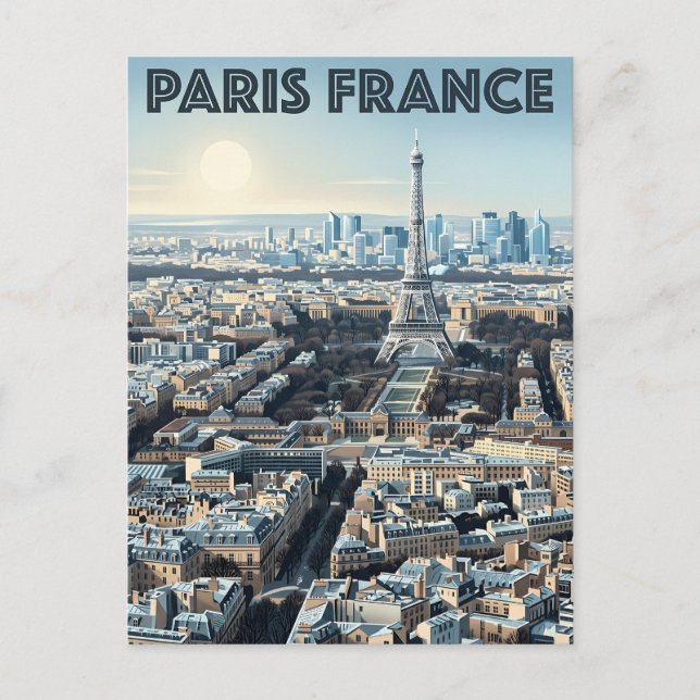 Paris France Travel  Postcard (Front)