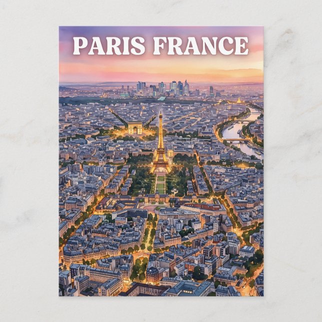 Paris France Travel  Postcard (Front)