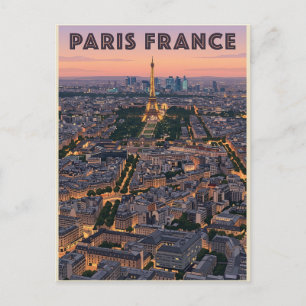 Paris France Travel Postcard