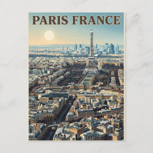 Paris France Travel Postcard