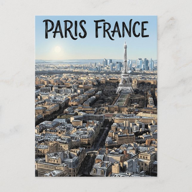 Paris France Travel  Postcard (Front)