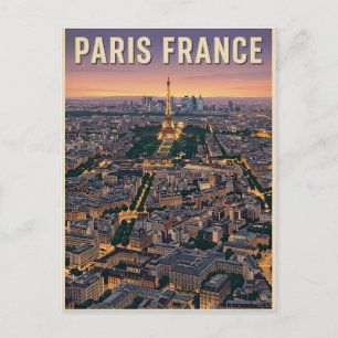 Paris France Travel Postcard
