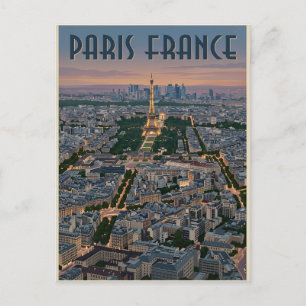 Paris France Travel Postcard