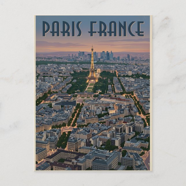 Paris France Travel  Postcard (Front)