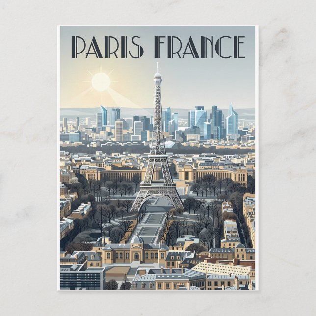 Paris France Travel  Postcard (Front)