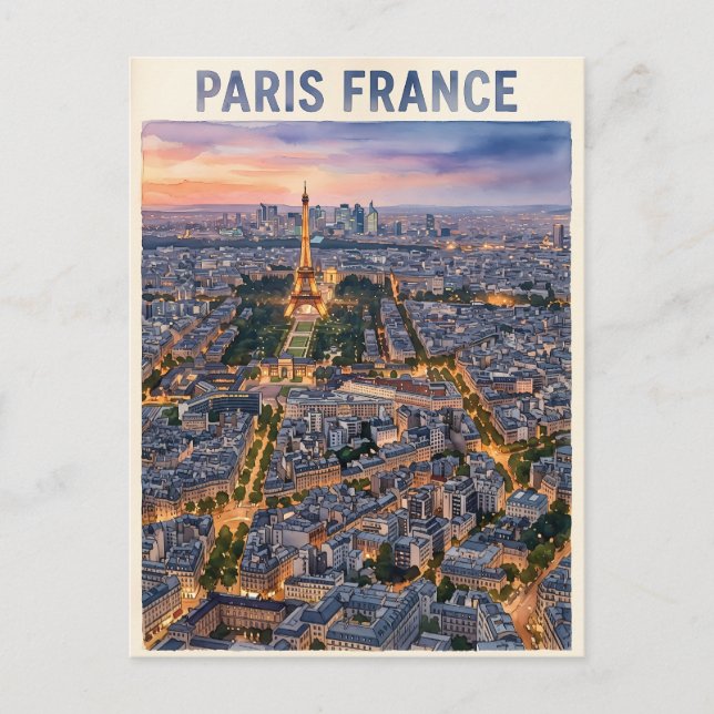 Paris France Travel  Postcard (Front)