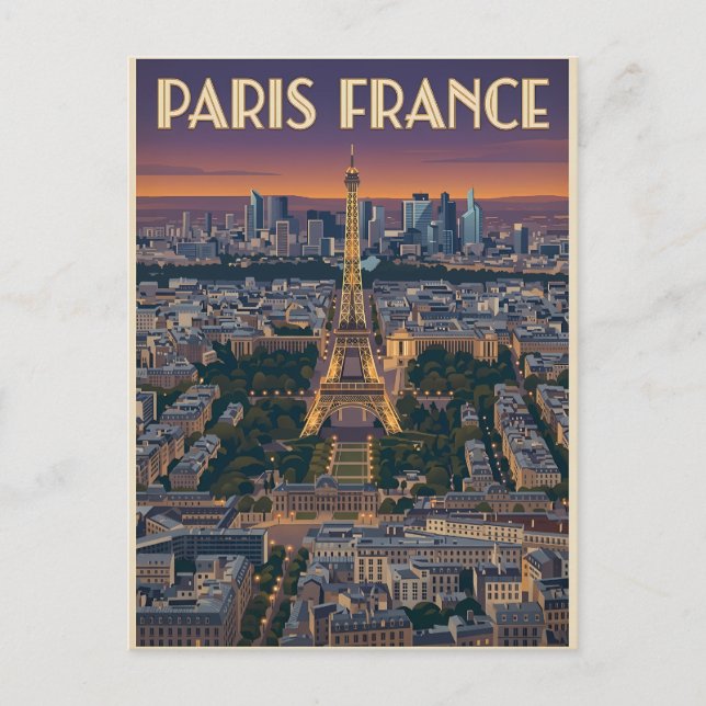 Paris France Travel  Postcard (Front)