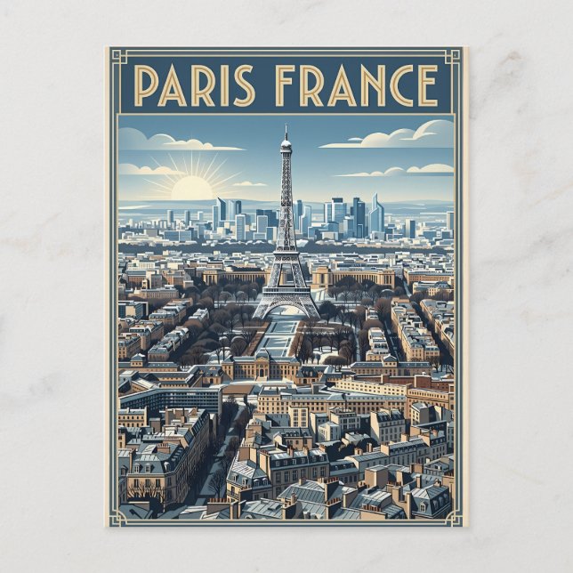 Paris France Travel  Postcard (Front)