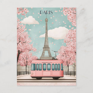 Paris France Travel Postcard