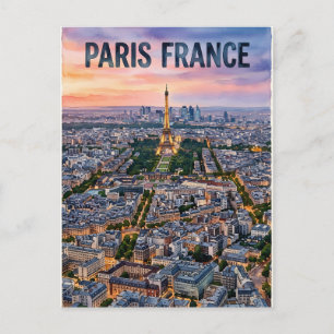 Paris France Travel Postcard