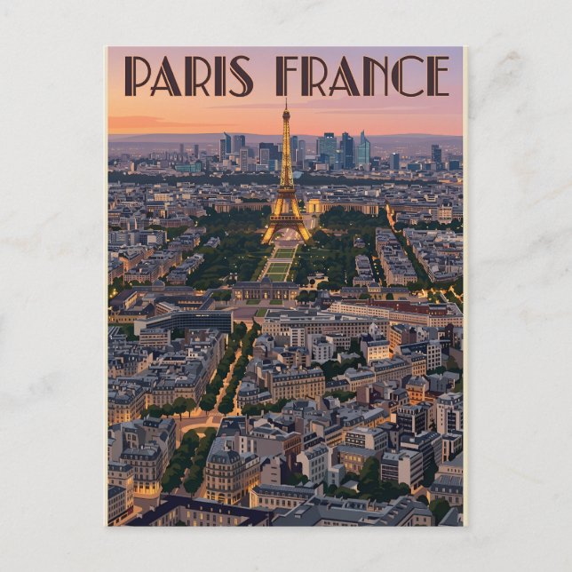 Paris France Travel  Postcard (Front)
