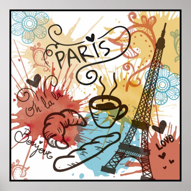 Paris, France, Travel poster (Front)