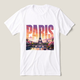Paris France Travel Timeless City of Light Tri-Blend Shirt