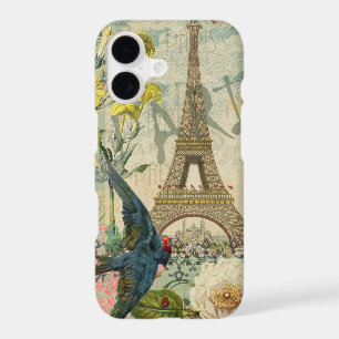 Paris France Travel Vintage Antique Art Painting